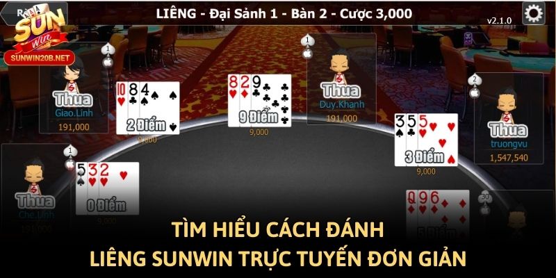 Tìm hiểu cách đánh liêng Sunwin trực tuyến đơn giản